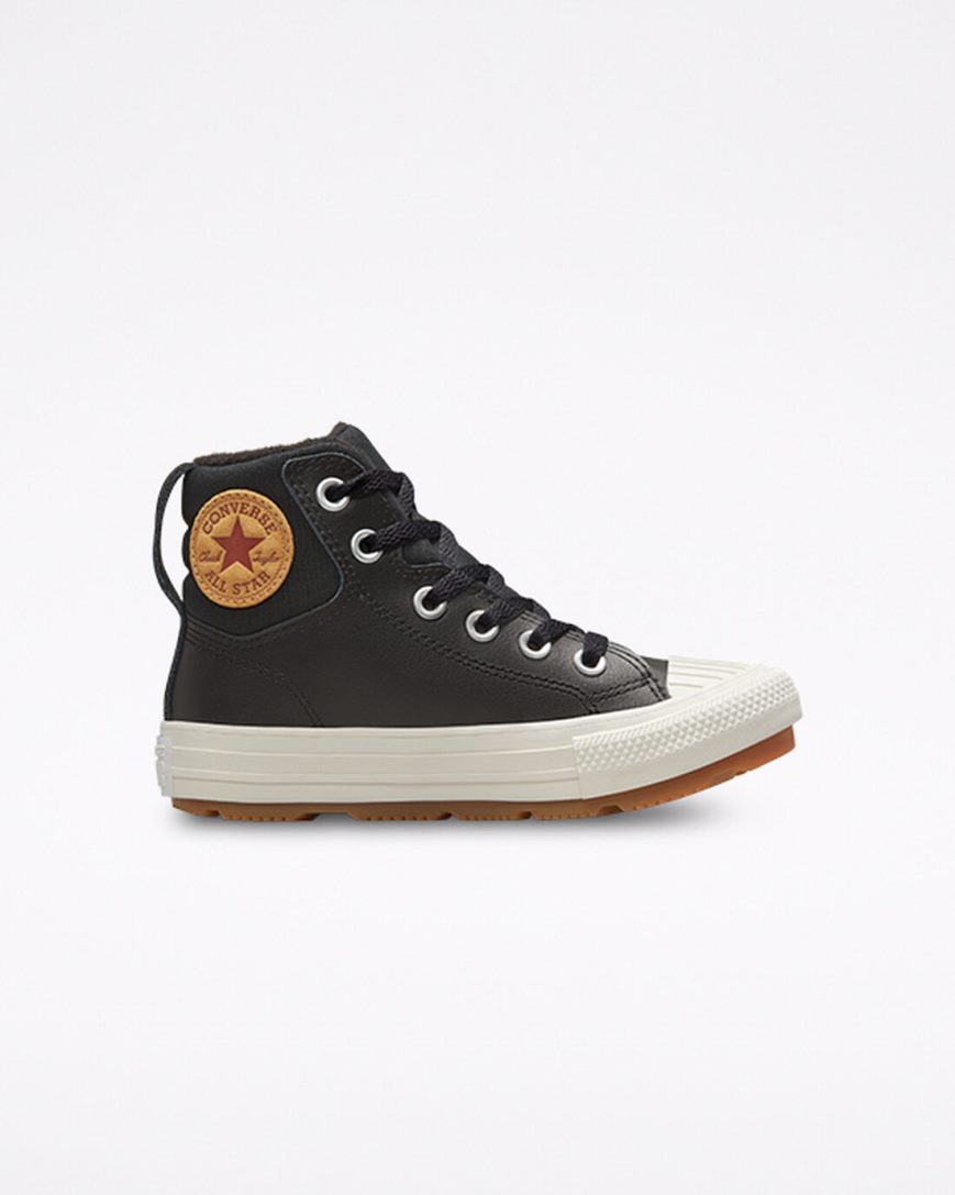 Tenisi Inalti Fete Converse Piele Chuck Taylor All Star Berkshire Boot Color Negrii | RO NDRXG513